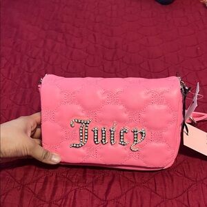 Juicy Couture Pink Embellished Clutch